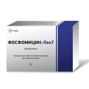 Купить: Фосфомицин-Лект 3 г 1 шт порошок для приготовления раствора для приема внутрь пакет