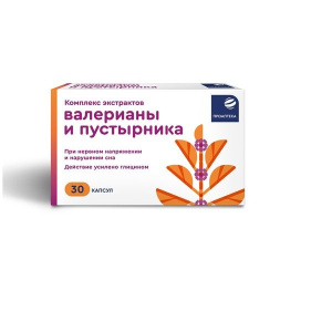 Купить: Проаптека Комплекс Экстрактов Валерианы и Пустырника 30 шт капсулы