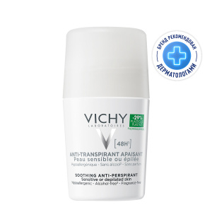 Купить: Vichy 50 мл дезодорант-антиперспирант шариковый  для чувствительной кожи 48 ч