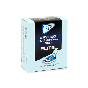 Купить: 5D Elite 1,5 г 10 шт средство от пота и запаха стоп пакетики