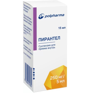 Купить: Пирантел 250 мг/5 мл 15 мл суспензия для приема внутрь