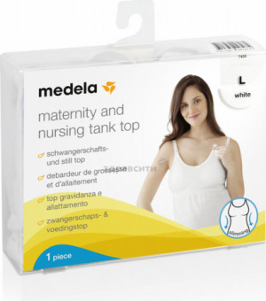 Купить: Medela 1 шт майка-топ для кормления размер XL цвет белый