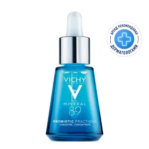 Купить Vichy Mineral 89 Probiotic Fractions 30 мл сыворотка-концентрат укрепляющая и восстанавливающая  для лица с гиалуроновой кислотой