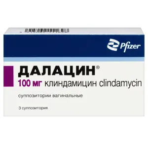 Купить Далацин 100 мг 3 шт суппозитории вагинальные