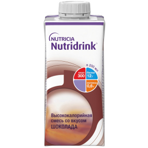 Купить: Нутридринк 200 мл напиток для энтерального питания шоколад