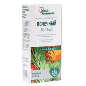 Купить: Сердце континента Почечный фиточай 1,5 г 20 шт фильтр-пакеты