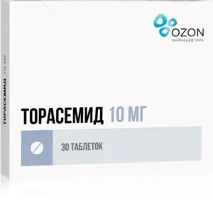 Купить Торасемид 10 мг 30 шт таблетки
