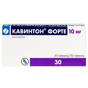 Купить Кавинтон Форте 10 мг 30 шт таблетки