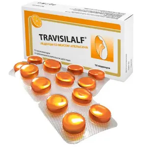 Купить Трависилальф 16 шт леденцы со вкусом апельсина