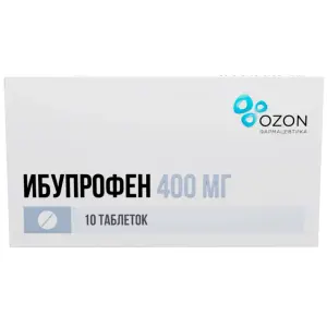 Купить Ибупрофен 400 мг 10 шт таблетки покрытые пленочной оболочкой