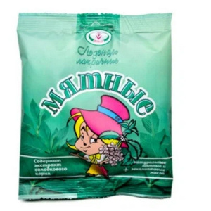 Купить: Лакричные леденцы от кашля 50 г мята