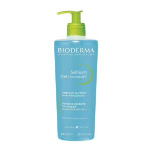 Купить: Bioderma Sebium 500 мл гель-мусс очищающий для жирной и проблемной кожи флакон с помпой