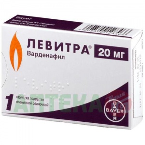 Купить: Левитра 20 мг 1 шт таблетки покрытые пленочной оболочкой