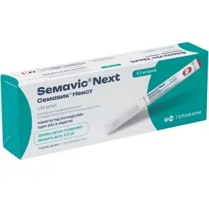 Купить Семавик Некст 0,5мг/доз 1 шт  раствор для подкожного введения шприц-ручка + иглы 4 шт