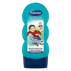 Купить: Bubchen 230 мл шампунь детский и гель для душа 2в1 юный спортсмен