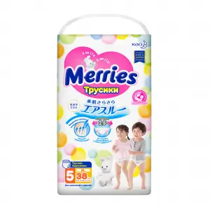 Купить Merries 38 шт трусики-подгузники размер XL (12-22 кг)