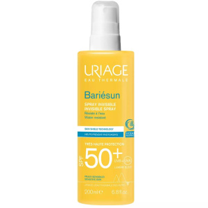 Купить: Uriage Bariesun Invisible SPF 50+ 200 мл спрей без ароматизаторов водостойкий невидимый