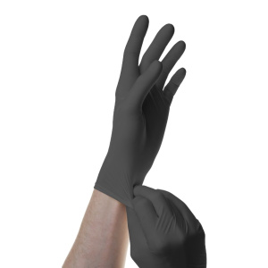 Купить: SFM 1 шт перчатки нитриловые смотровые нестерильные неопудренные черные размер M (пара)