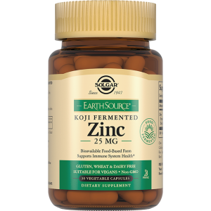 Купить: Solgar Цинк в ферментированной культуре Коджи 25 мг 30 шт капсулы