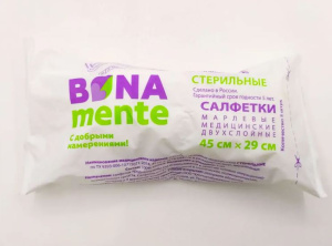 Купить: Bona Mente 45 см x 29 см 5 шт салфетки марлевые стерильные 2-х слойные