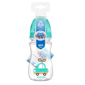 Купить: Canpol Babies Easystart 240 мл антиколиковая бутылочка с широким горлышком бирюзовая артикул 35/206