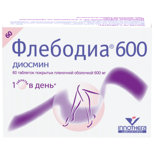Купить: Флебодиа 600 мг 60 шт таблетки покрытые оболочкой