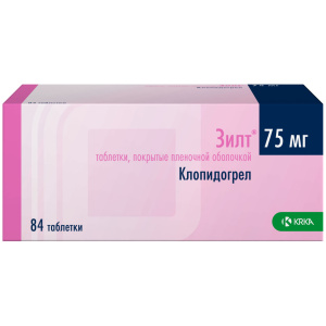 Купить: Зилт 75 мг 84 шт таблетки покрытые пленочной оболочкой