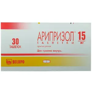 Купить Арипризол 15 мг 30 шт таблетки
