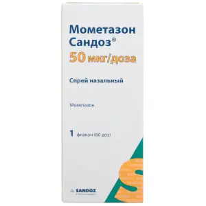 Купить Мометазон Сандоз 50 мкг 60 доз спрей назальный дозированный