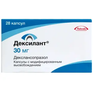 Купить Дексилант 30 мг 28 шт капсулы с модифицированным высвобождением