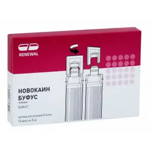 Купить Новокаин Буфус Реневал 0,5 % 5 мл 10 шт раствор для инъекций