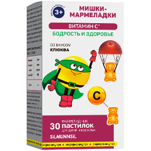 Купить: Мишки-Мармеладки Витамин С 30 шт пастилки жевательные