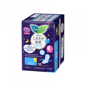 Купить: Laurier F 10 шт прокладки женские ночные тонкие гигиенические с крылышками
