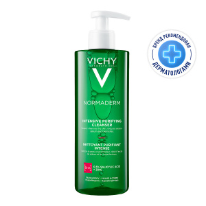 Купить: Vichy Normaderm Phytosolution  400 мл гель очищающий  для проблемной кожи лица и тела от прыщей и акне