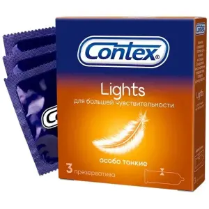 Купить Contex Lights 3 шт презервативы особо тонкие