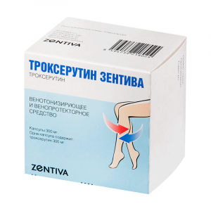 Купить: Троксерутин-Зентива 300 мг 90 шт капсулы