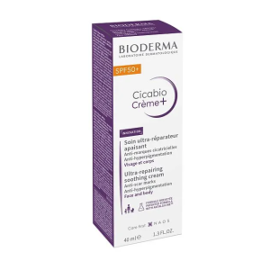 Купить: Bioderma Cicabio Creme+ SPF 50+ 40 мл крем восстанавливающий и успокаивающий