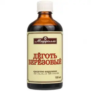 Купить Mirrolla Деготь березовый 100 мл средство наружное