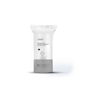 Купить: SoftLife 80 шт ватные диски для снятия макияжа прямоугольные премиум черные