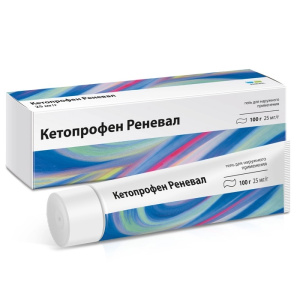 Купить: Кетопрофен Реневал 2,5% 100 г гель для наружного применения