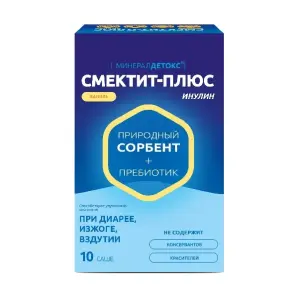 Купить Минерал Детокс Смектит-плюс Инулин 10 шт порошок для приема внутрь саше ваниль