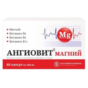 Купить: Ангиовит Магний 60 шт капсулы