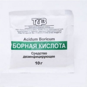 Купить: Борная Кислота 10 г порошок для наружного применения дез средство