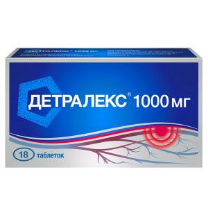 Купить: Детралекс 1000 мг 18 шт таблетки покрытые пленочной оболочкой