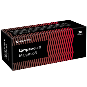 Купить: Цитрамон П Медисорб 30 шт таблетки