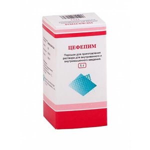Купить: Цефепим 1 г 1 шт порошок для приготовления раствора для внутривенного и внутримышечного введения флакон
