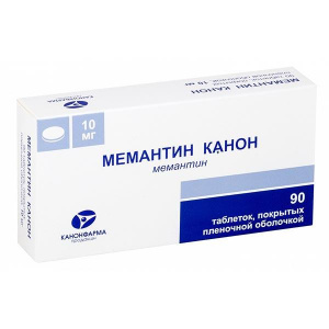 Купить: Мемантин-Канон 10 мг 90 шт таблетки покрытые пленочной оболочкой