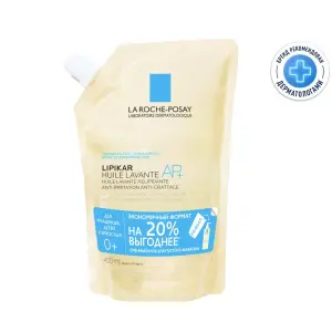 Купить La Roche-Posay Lipikar Huile Lavante 400 мл масло липидовосстанавливающее смягчающее и увлажняющее для ванны и душа для сухой атопичной кожи детей и взрослых рефил (сменный блок)