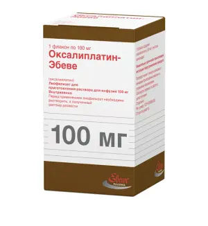 Купить Оксалиплатин-Эбеве 5 мг/мл 20 мл 1 шт концентрат для приготовления раствора для инфузий флакон