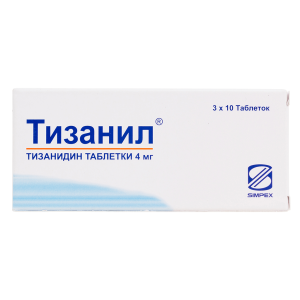 Купить: Тизанил 4 мг 30 шт таблетки